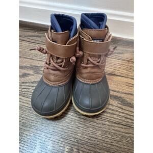 Sperry Unisex Toddler Harbor Duck Boots Sz 6 C Snow Water Winter Boots